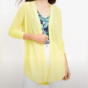 LOFT Light Yellow Women's Cardigan